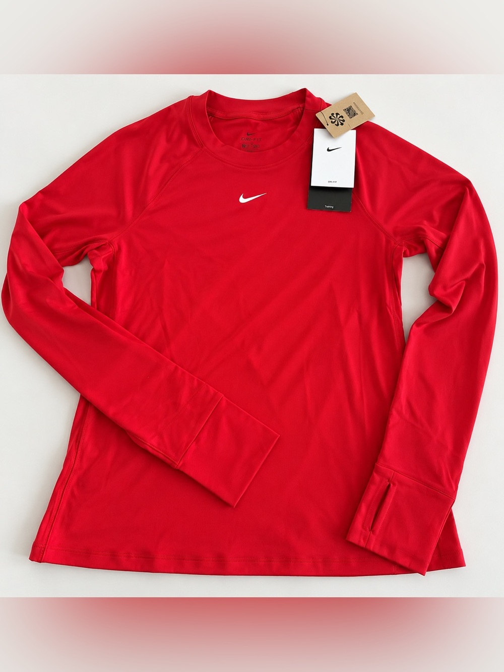 Nike Men’s Red Long-Sleeve Dri-FIT Training Top
